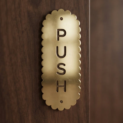 Fyn Display Plaque - Brass
