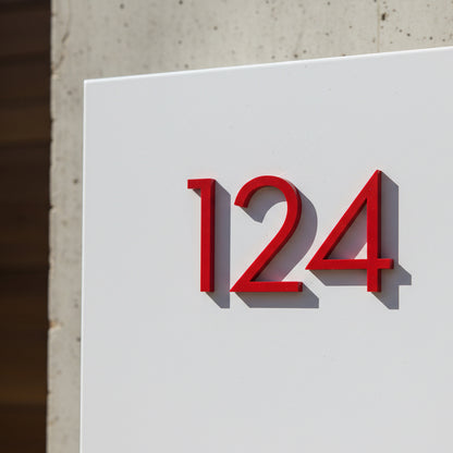 Hadley Dimensional Self Adhesive Mailbox Numbers