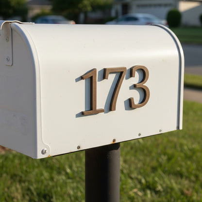 Langston Dimensional Self Adhesive Mailbox Numbers