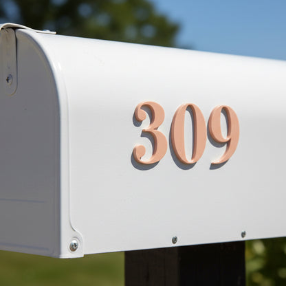 Linden Dimensional Self Adhesive Mailbox Numbers