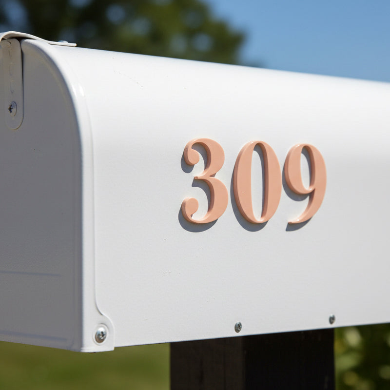 Linden Dimensional Self Adhesive Mailbox Numbers
