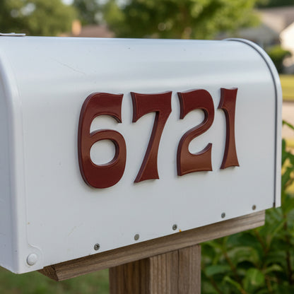 Lounge Dimensional Self Adhesive Mailbox Numbers