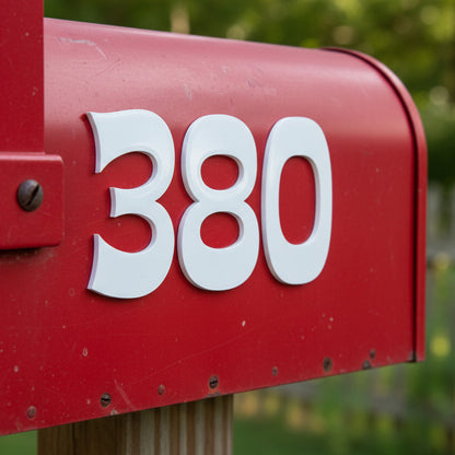 Lounge Dimensional Self Adhesive Mailbox Numbers