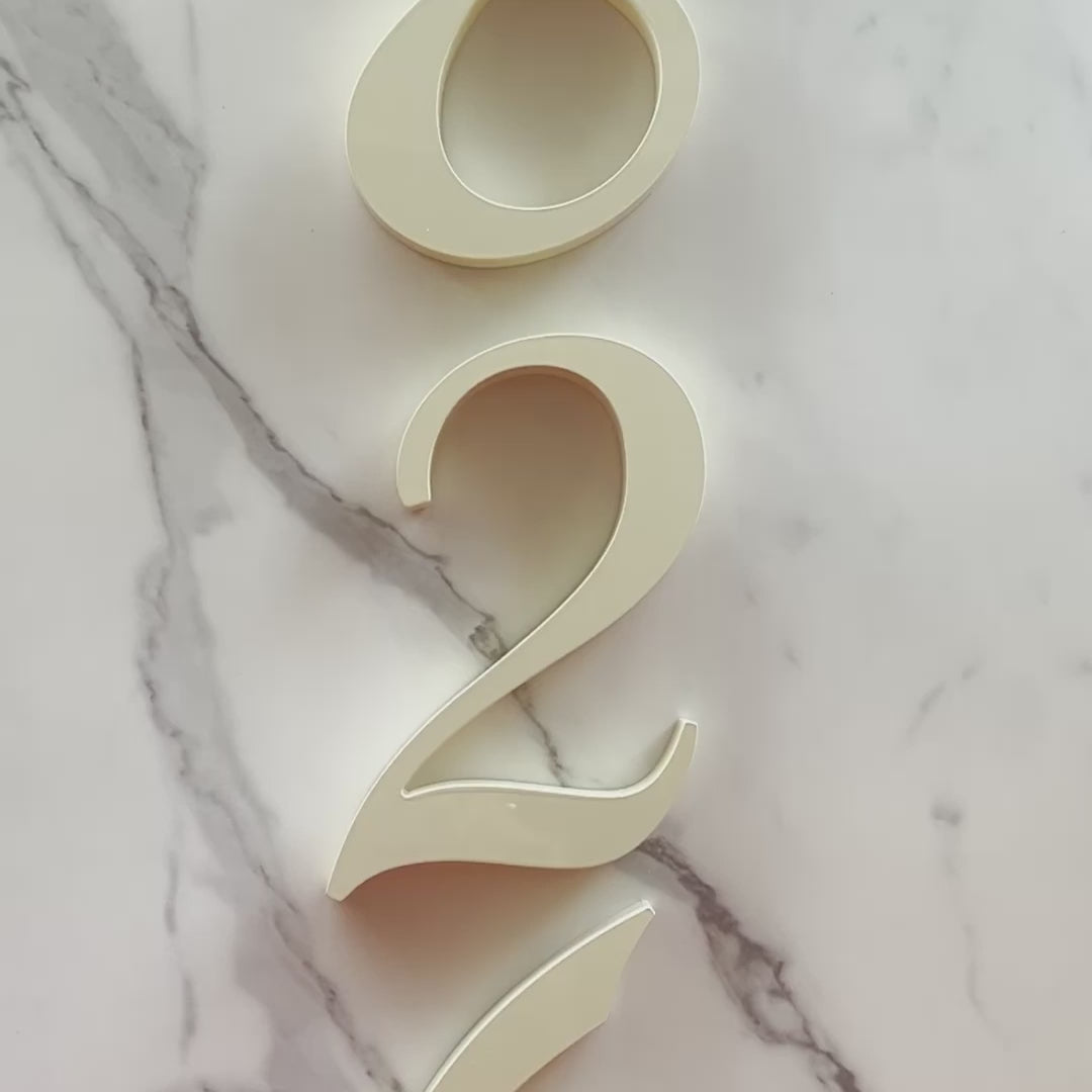 Seaside House Numbers and Letters