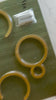Glam house numbers unpacking in painted gold metal