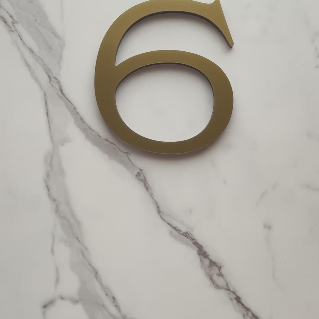 Barrow House Numbers and Letters