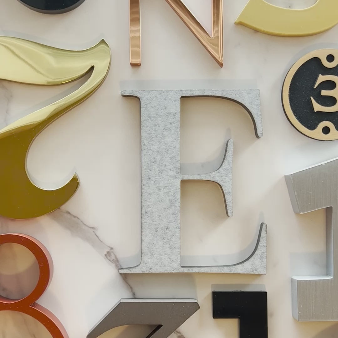 Clare House Numbers and Letters