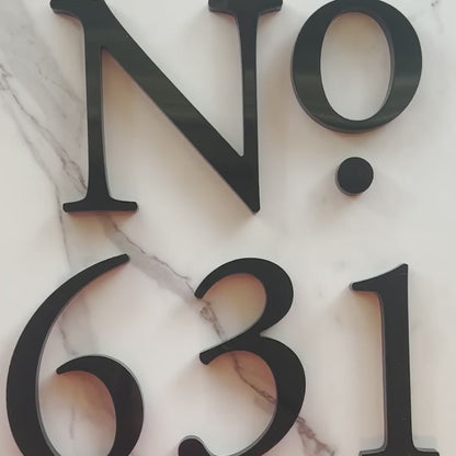 Alden House Numbers and Letters