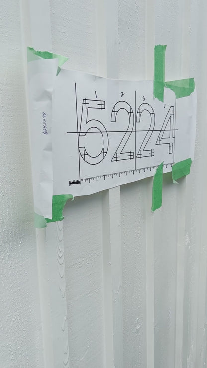 Areo House Numbers and Letters