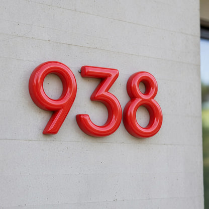 Bubble Areo House Numbers and Letters