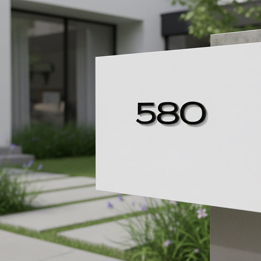Riley Dimensional Self Adhesive Mailbox Numbers
