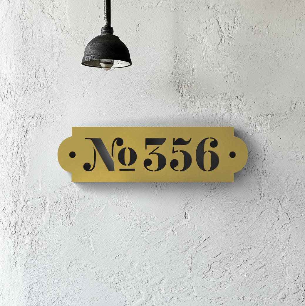 Strasse House Number Sign