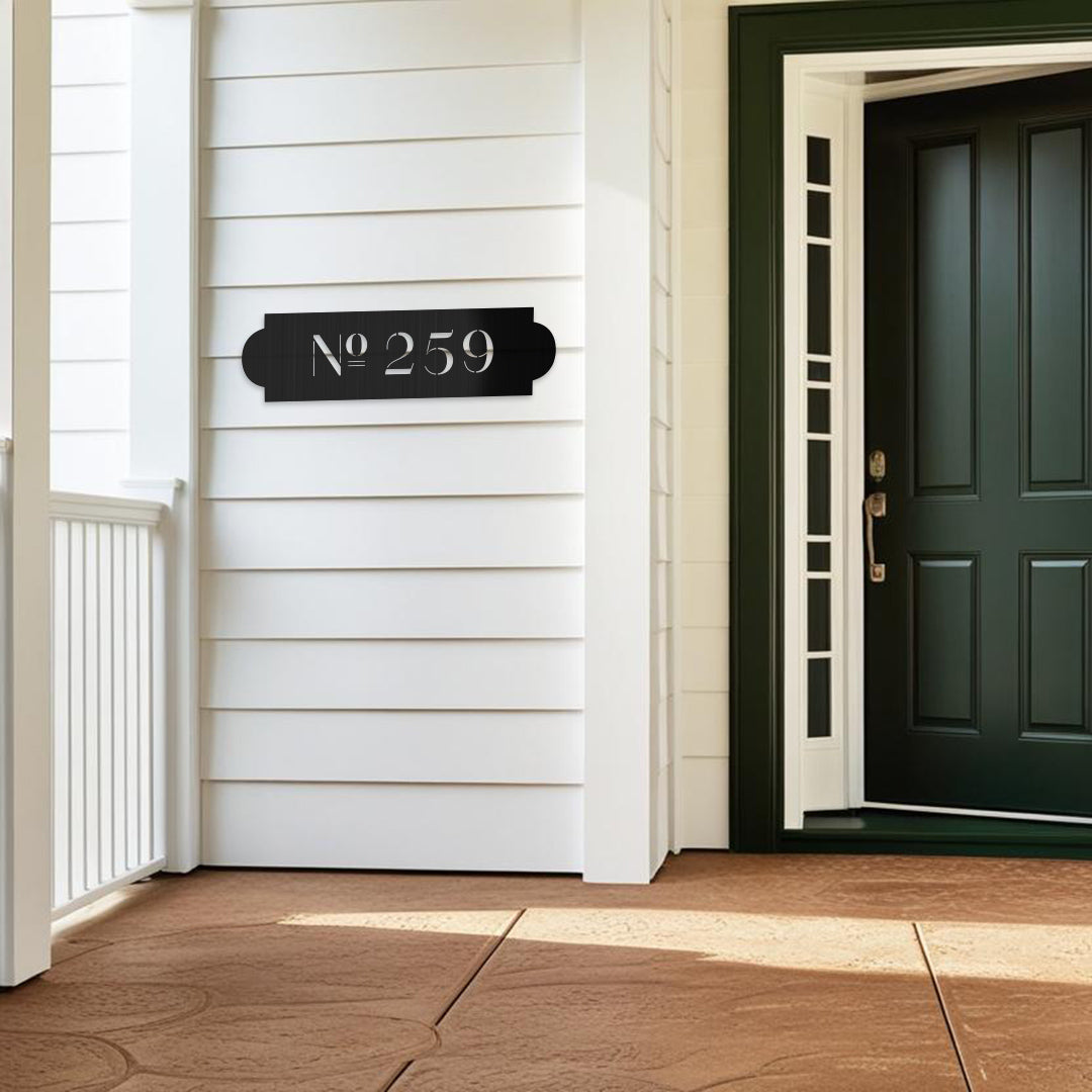 Valuta House Number Sign