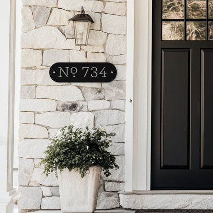 Clare House Number Sign