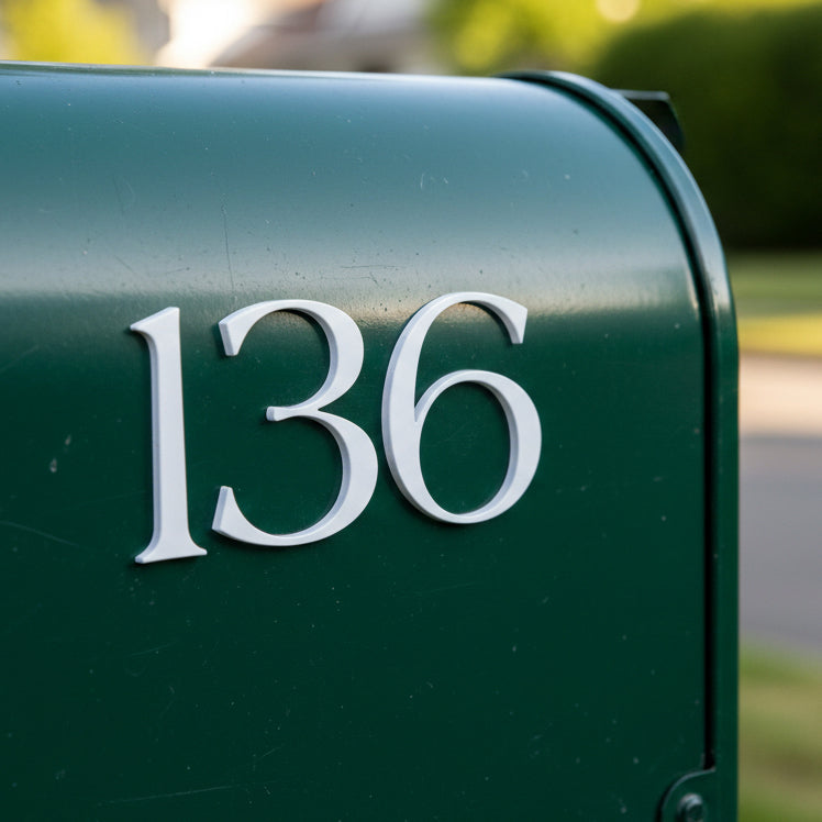 Washington Dimensional Self Adhesive Mailbox Numbers