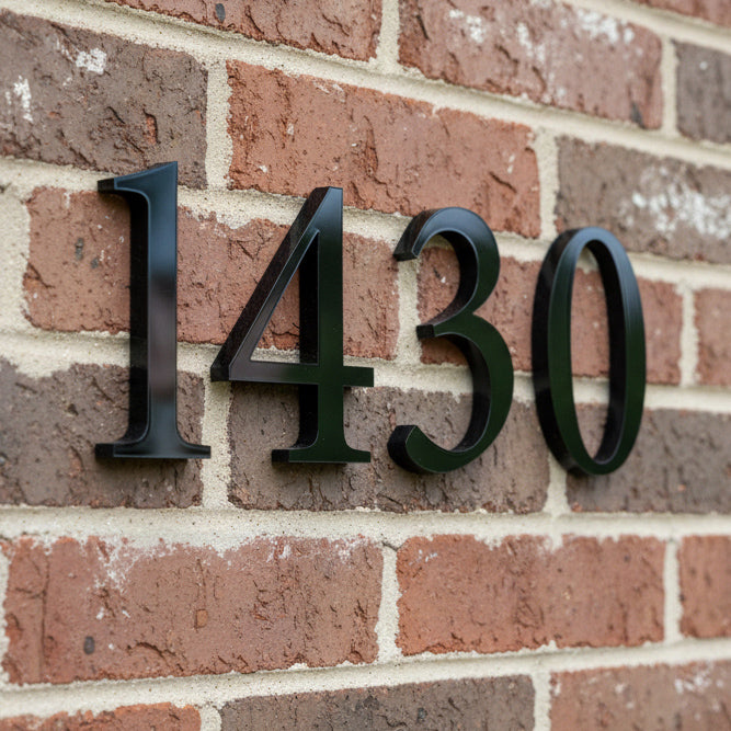 Whitney House Numbers and Letters