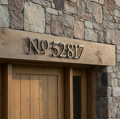 Whitney House Numbers and Letters