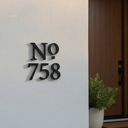 Whitney House Numbers and Letters