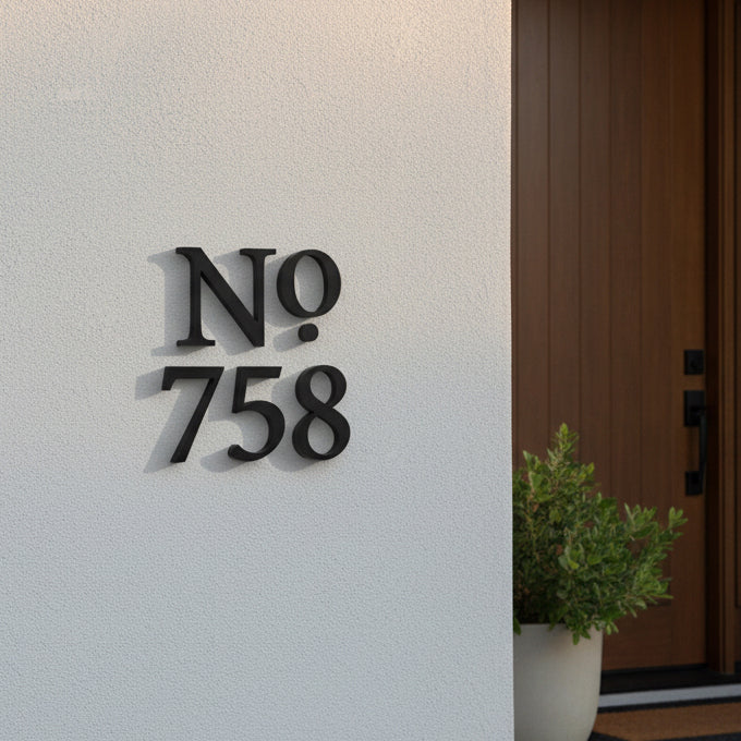 Whitney House Numbers and Letters